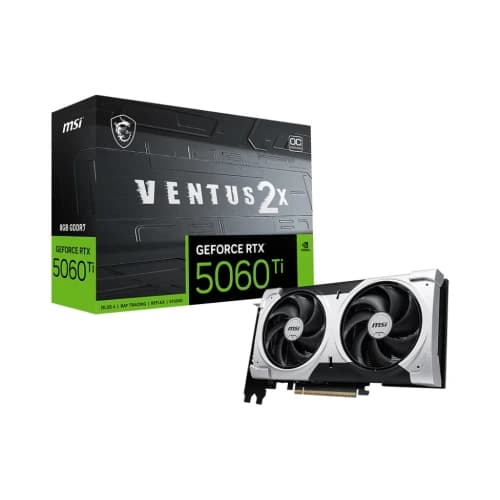 MSI Ventus GeForce RTX 5060 Ti 8GB GDDR7 OC PLUS PCI Express 5.0 x 16 ATX Graphics Card 2