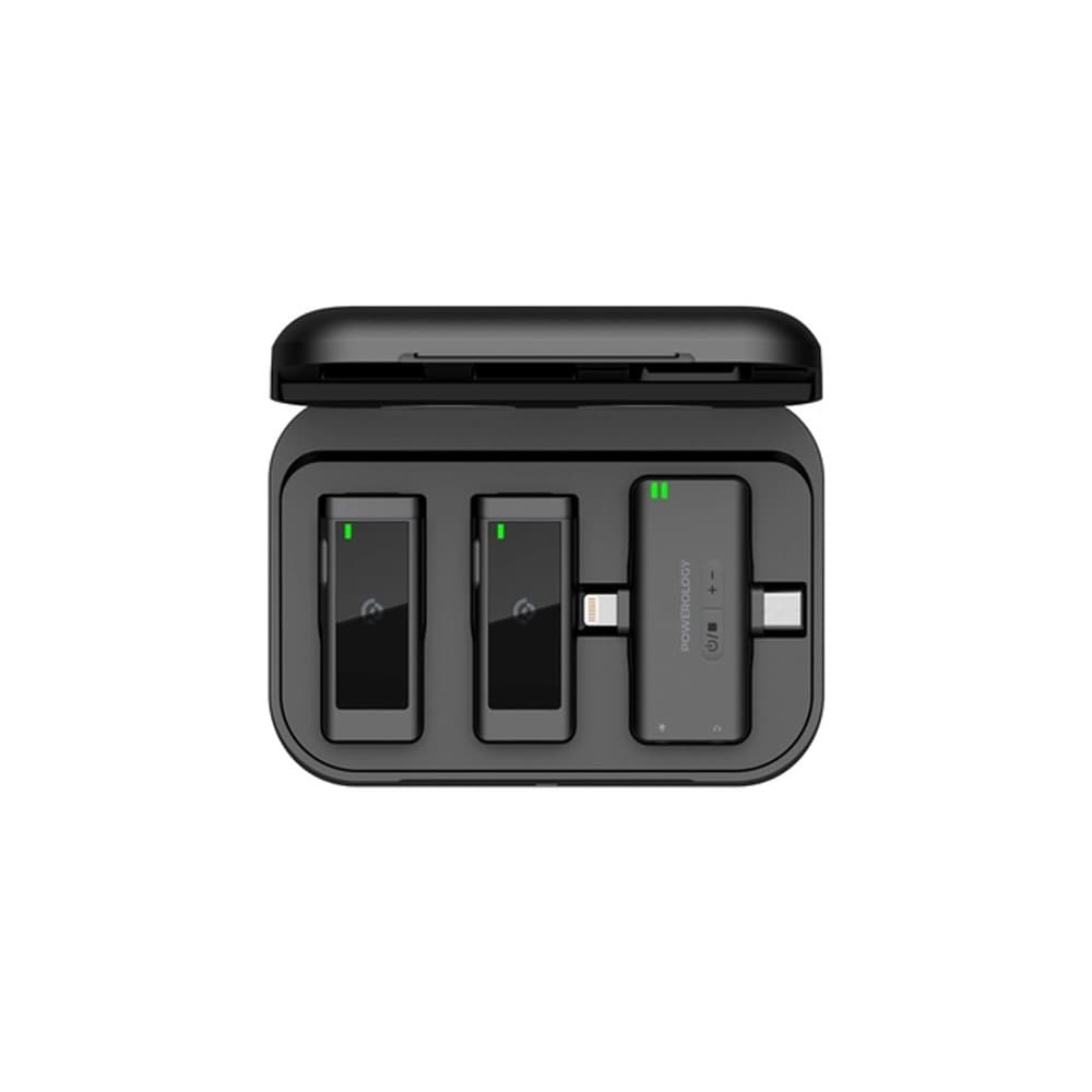 Powerology Wireless Lavalier Microphone MFI Dual Connector