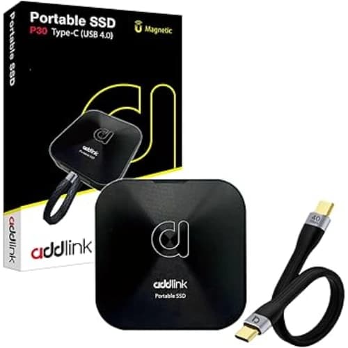 Addlink 1TB Portable SSD P30 TYPE-C, Up to 4000/3600 MBPS MAGNETIC