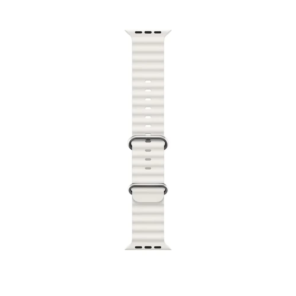 Green Lion Felex Silicone Band for Apple Watch 49mm - White