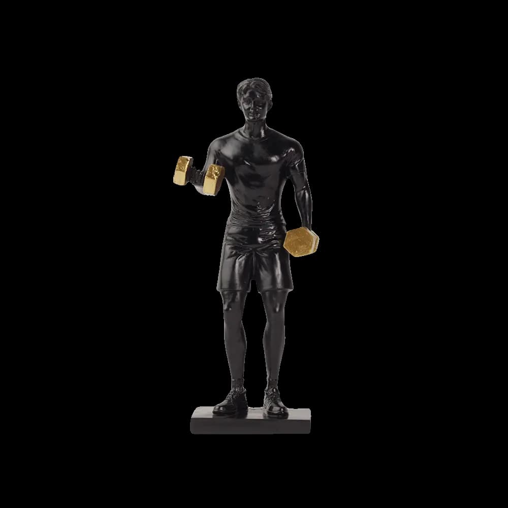 Resin 11x26cm Sportsman Figurine Decor