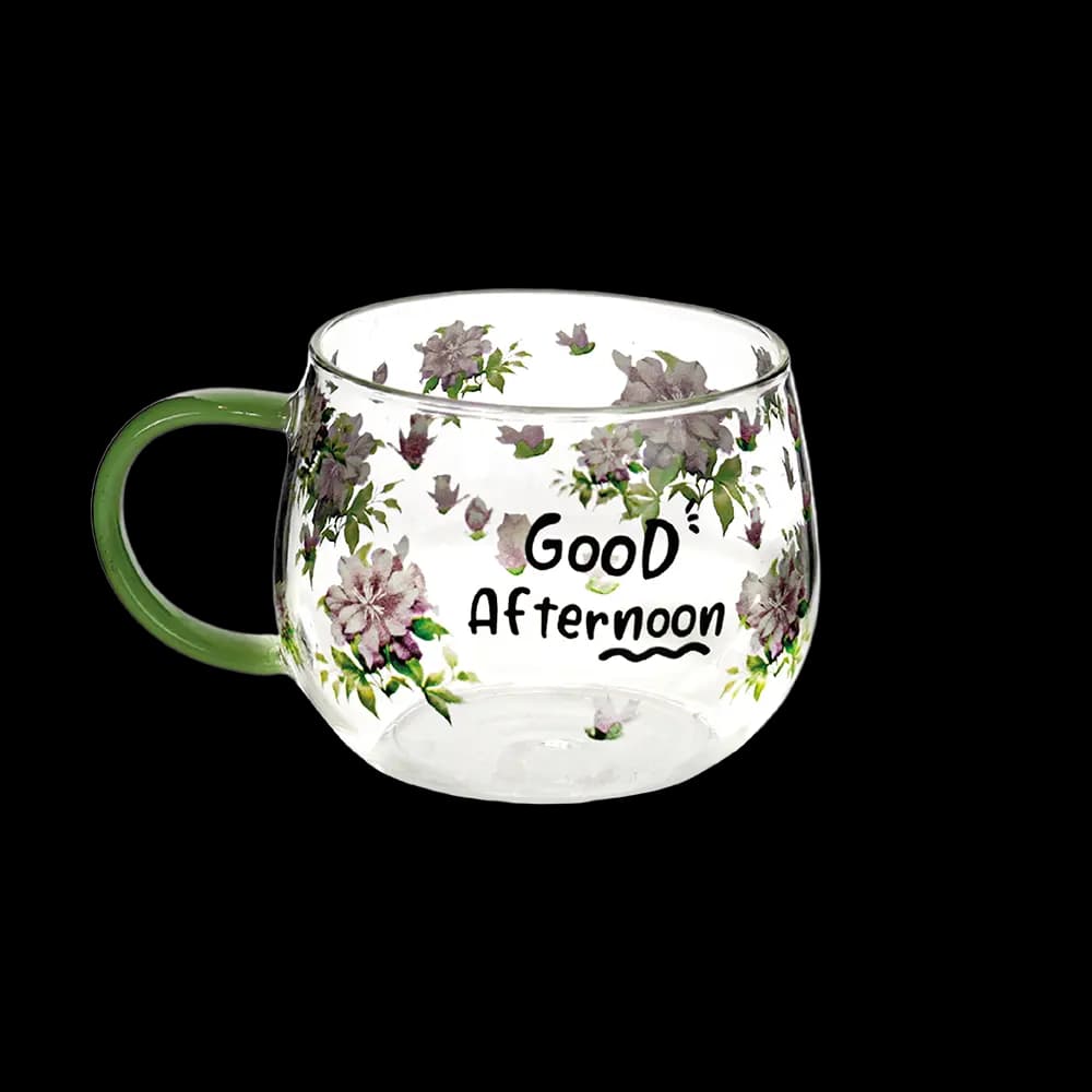 Glass Good Afternoon Design Mug