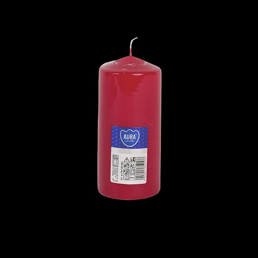 Aura 7x15cm Red Candle