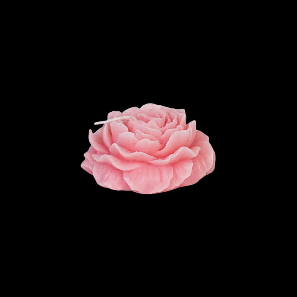 Small Flower Pink Scented Candle