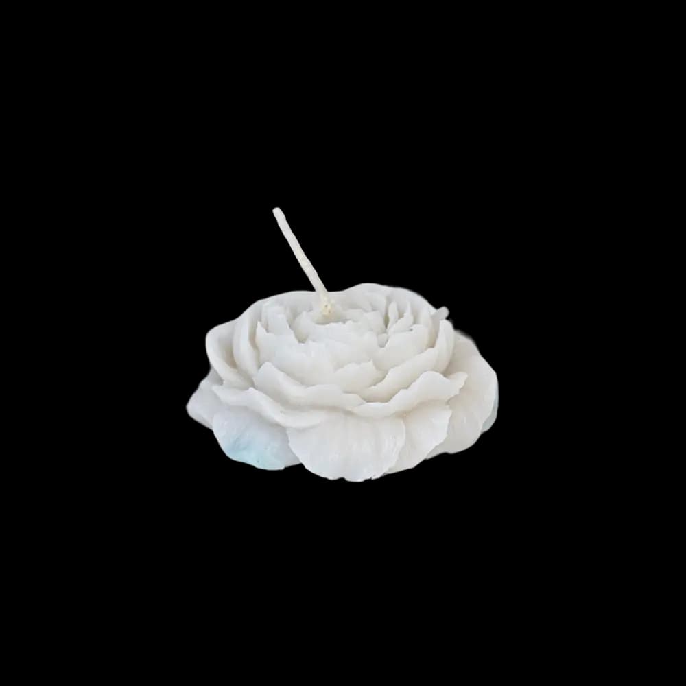 Small Flower White Scented Candle