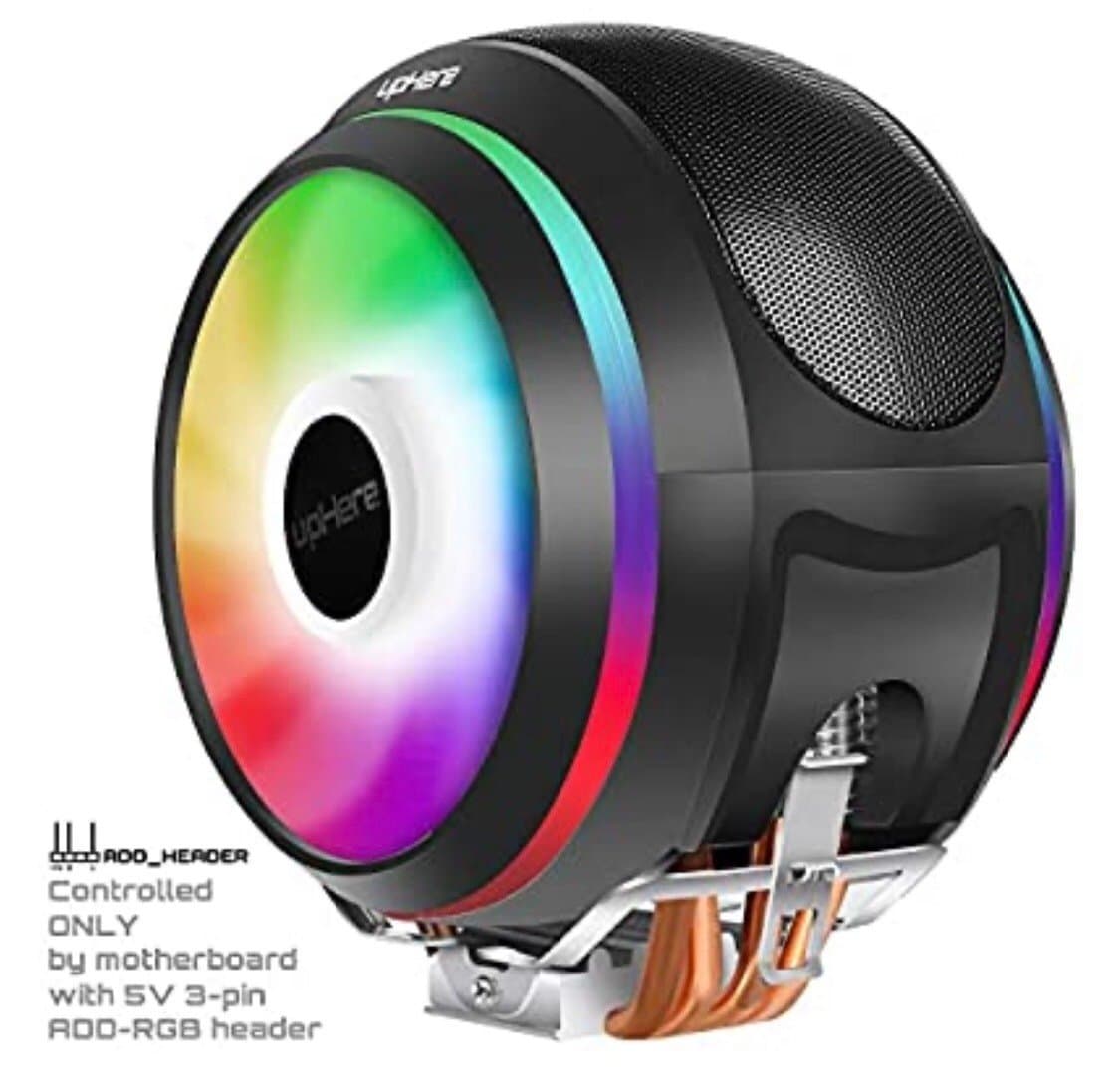 CPU Fan RGB UpHere CCF150ARGB High Performance Dual 120mm SYNC RGB Fan for Intel/AMD CPUs
