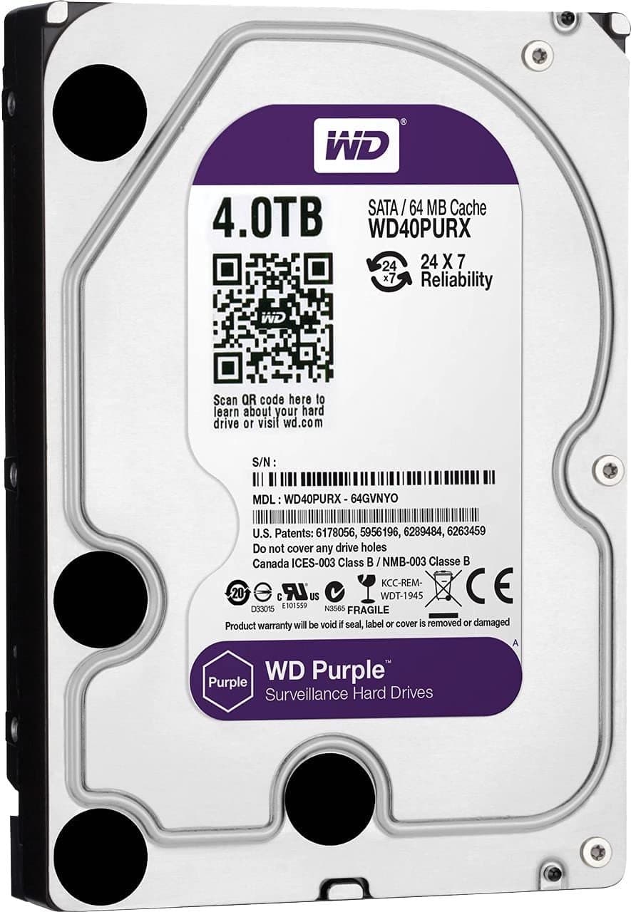 WD Purple 4TB Surveillance Hard Drive