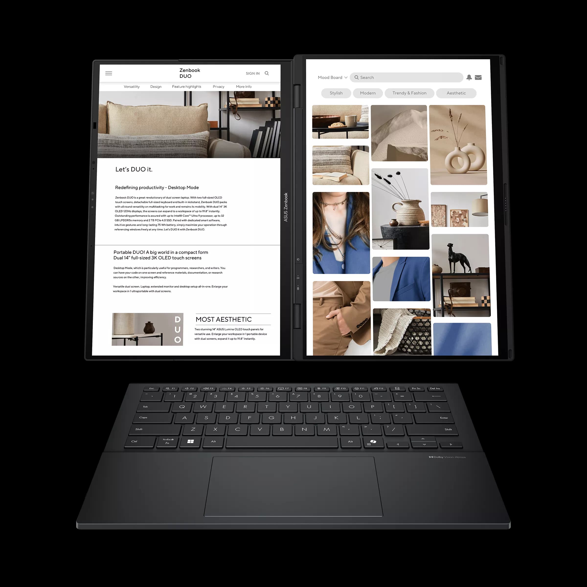 ASUS Zenbook Duo UX8406CA — Ultra 9-285H, 32GB RAM, 2TB NVMe, Dual 14" OLED Touch 2