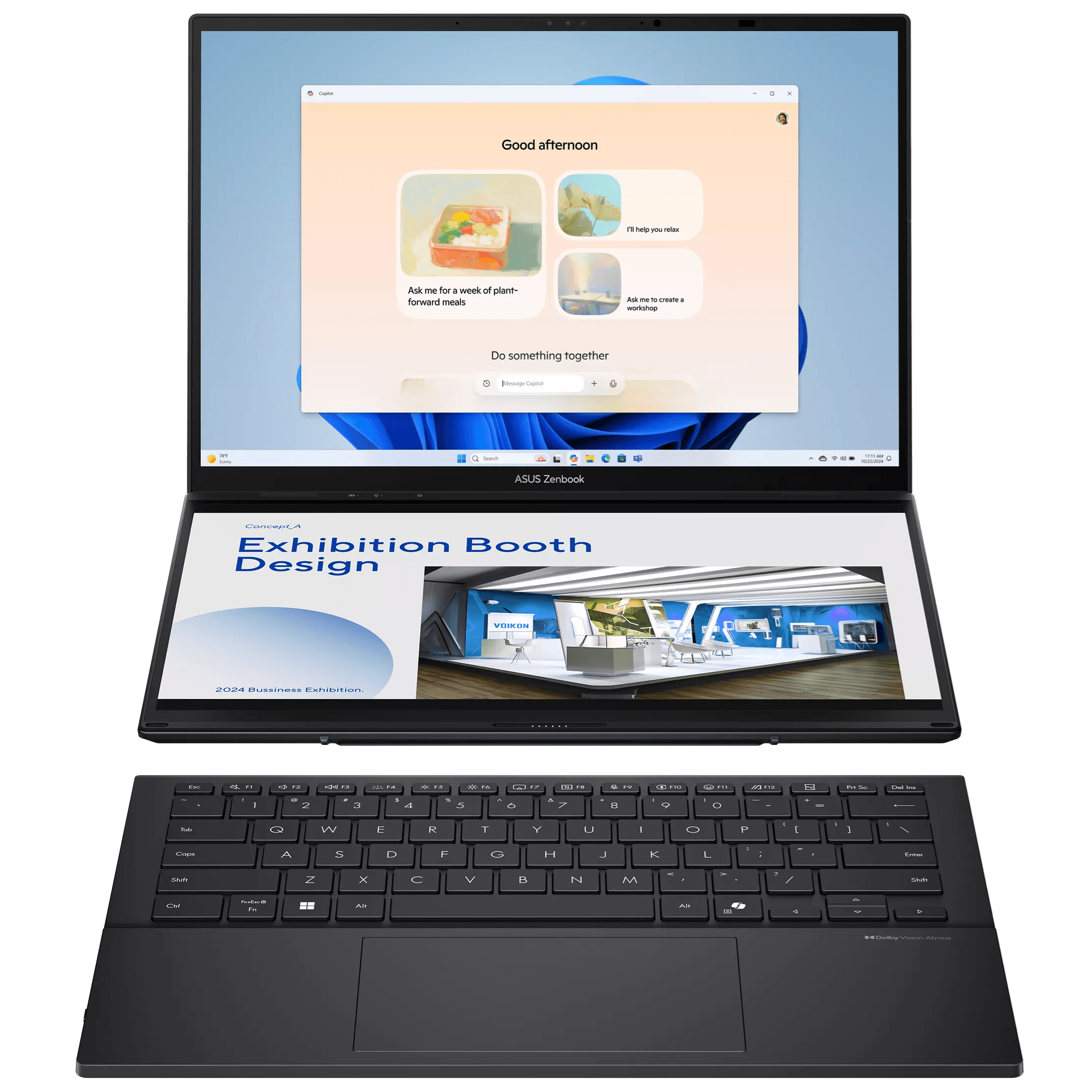 ASUS Zenbook Duo UX8406CA — Ultra 9-285H, 32GB RAM, 2TB NVMe, Dual 14" OLED Touch
