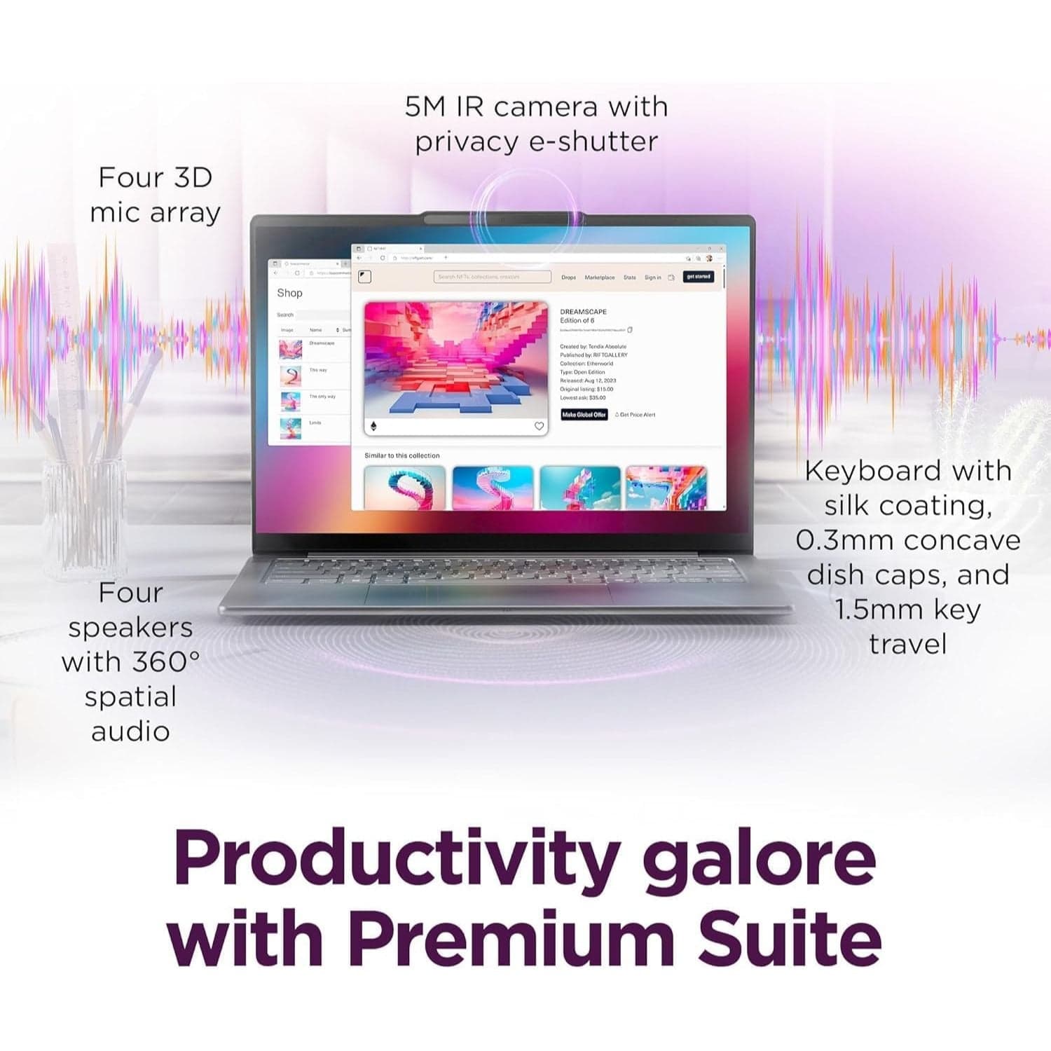 Lenovo Slim 7i Aura Edition — Ultra 7-258V, 32GB RAM, 1TB NVMe, 14" OLED Touch 2