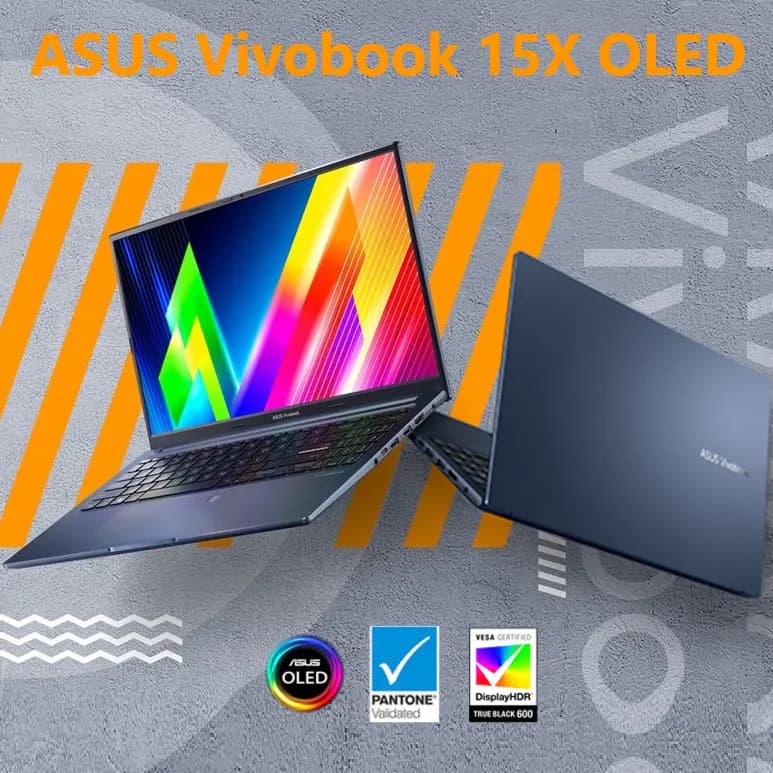 ASUS VivoBook 15X OLED AMD Ryzen 3 7320U | 8GB RAM, 256GB SSD | 15.6″ OLED Display | AMD Radeon GPU | Windows 11 Home