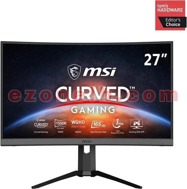 MSI MAG272CQR 27” WQHD 2K HDR Ready 165Hz 1500R Curve