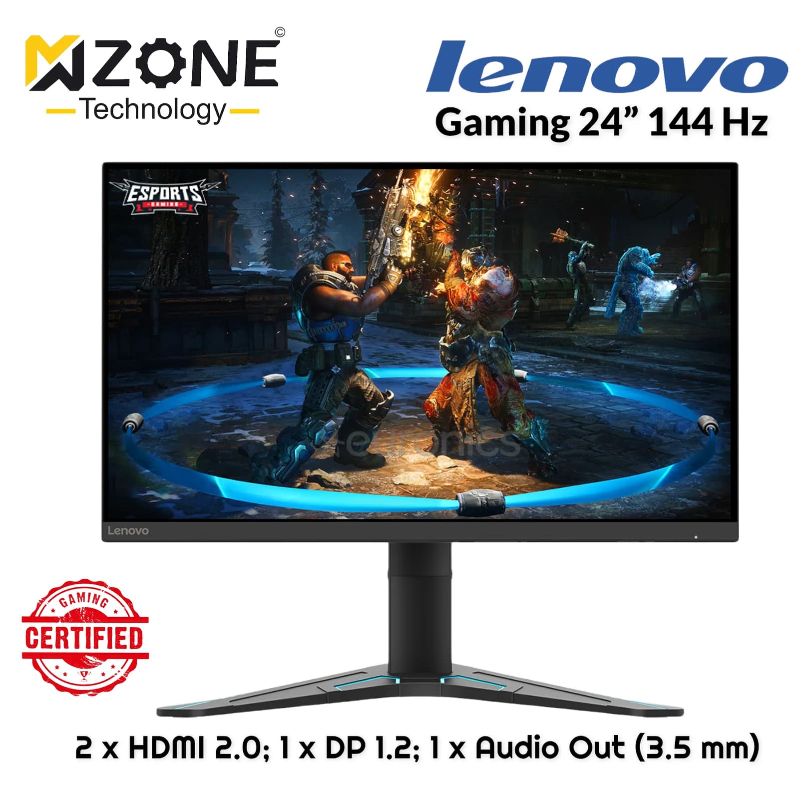 Lenovo Gaming Screen 24” FHD 144Hz G24-20 Adjustable