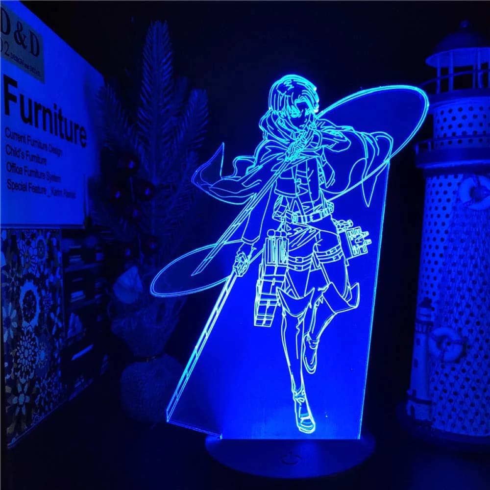 Levi Ackerman - Attack on Titan Original 3D Anime Night Light Lamp LED (HM-RHL8CL)