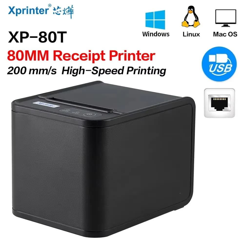 Thermal Receipt Printer 80T USB + LAN 80MM - Technodel