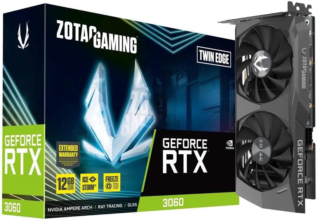 ZOTAC Gaming GeForce RTX 3060 Twin Edge 12GB GDDR6 ; ZT-A30600E-10M