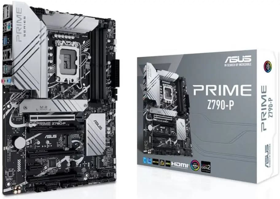 Asus Prime Z790-P ATX Motherboard, Socket Intel LGA1700, Z790 Chipset, PCIe 5.0, 128GB DDR5 Max Memory, 3x M.2 Slots