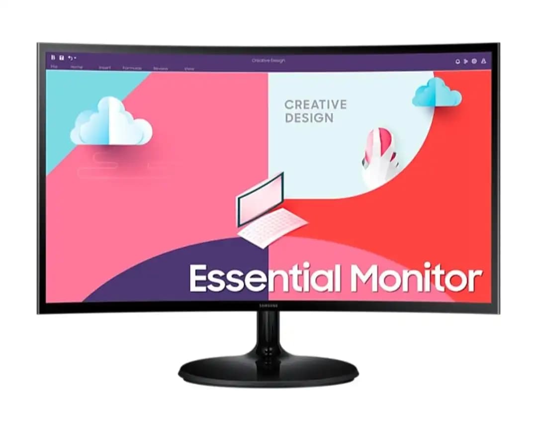 SAMSUNG ESSENTIAL MONITOR S3 27″ 75Hz CURVED
