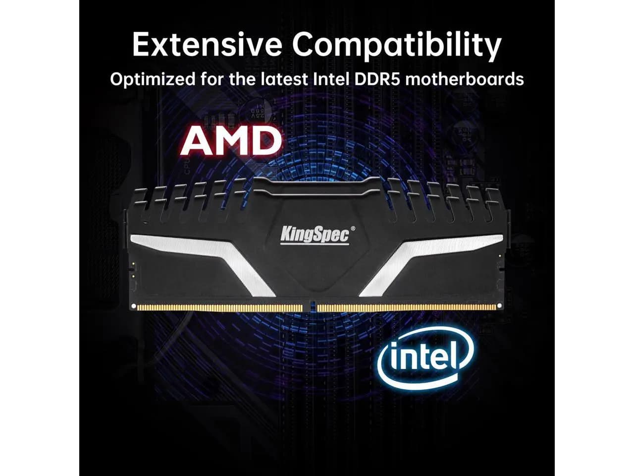 KingSpec DDR5 Computer Memory RAM Kit 32GB(2ร16GB) 6000MHz (PC5 48000) CL36 Desktop Memory Module Gaming Memory Computer