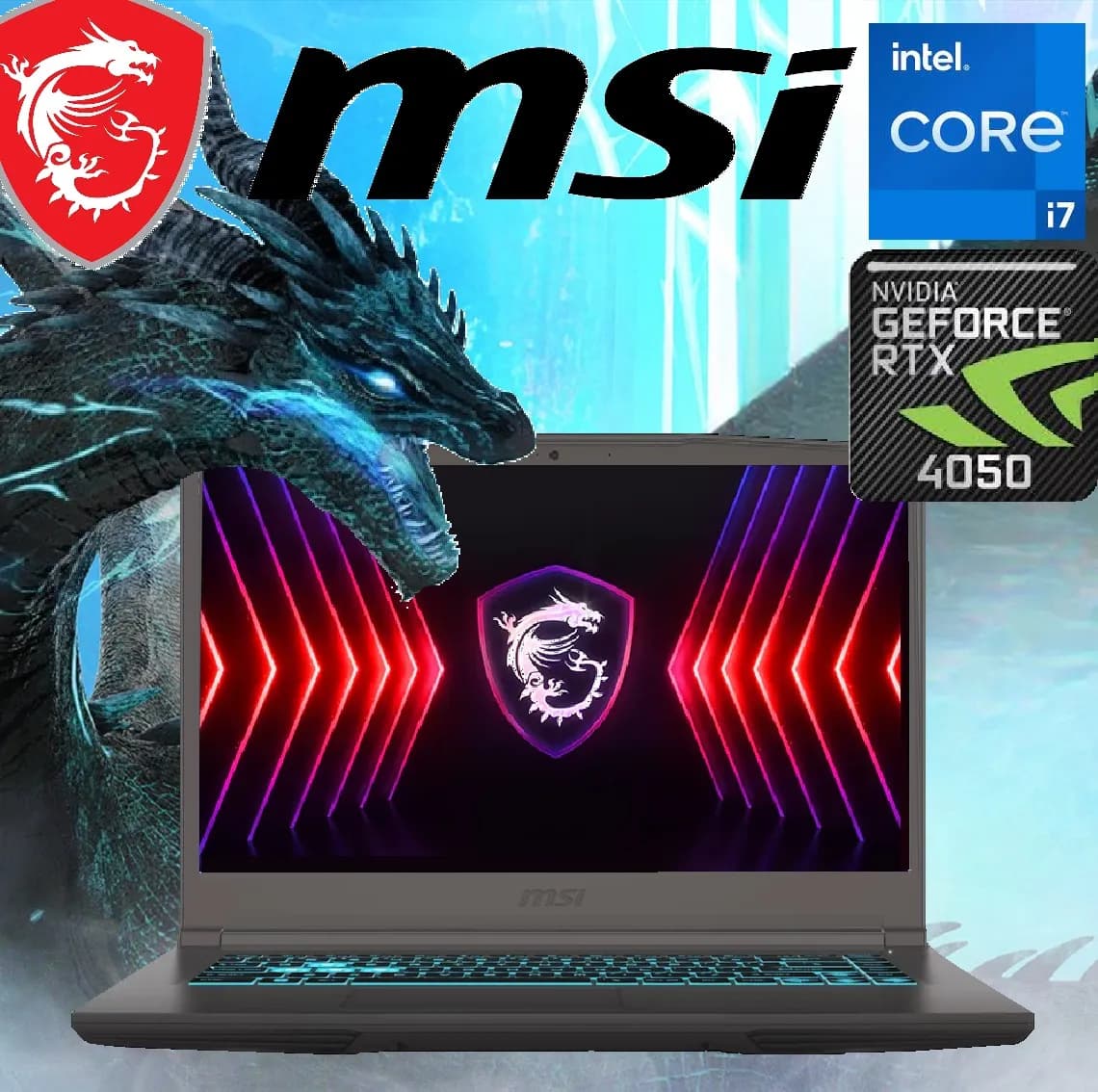 MSI THIN 15 B13VE Intel Core i7-13620 | 16GB DDR4 ; 512GB SSD | RTX 4050 6GB GDDR6 | 15.6″ IPS Display 144 Hz (AK-23161)