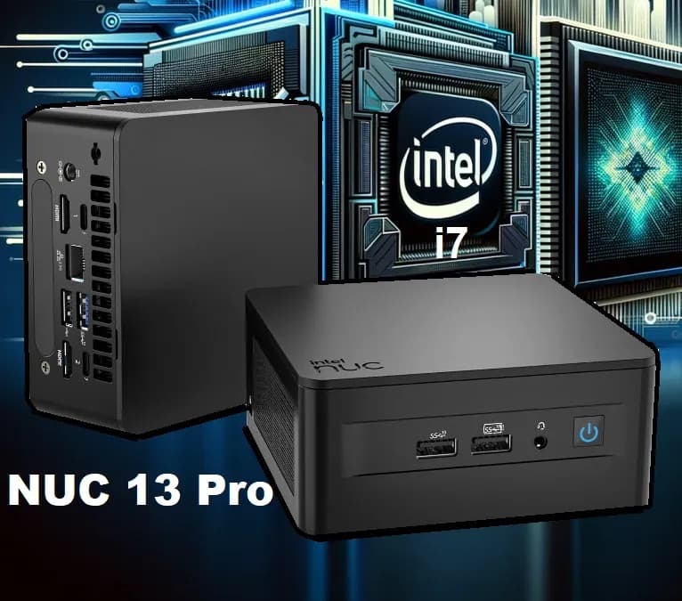 Intel NUC 13 Pro Mini PC Kit NUC13ANHi7 Barebone Arena Canyon, Intel Core i7-1360P CPU 5.0 GHz Frequency