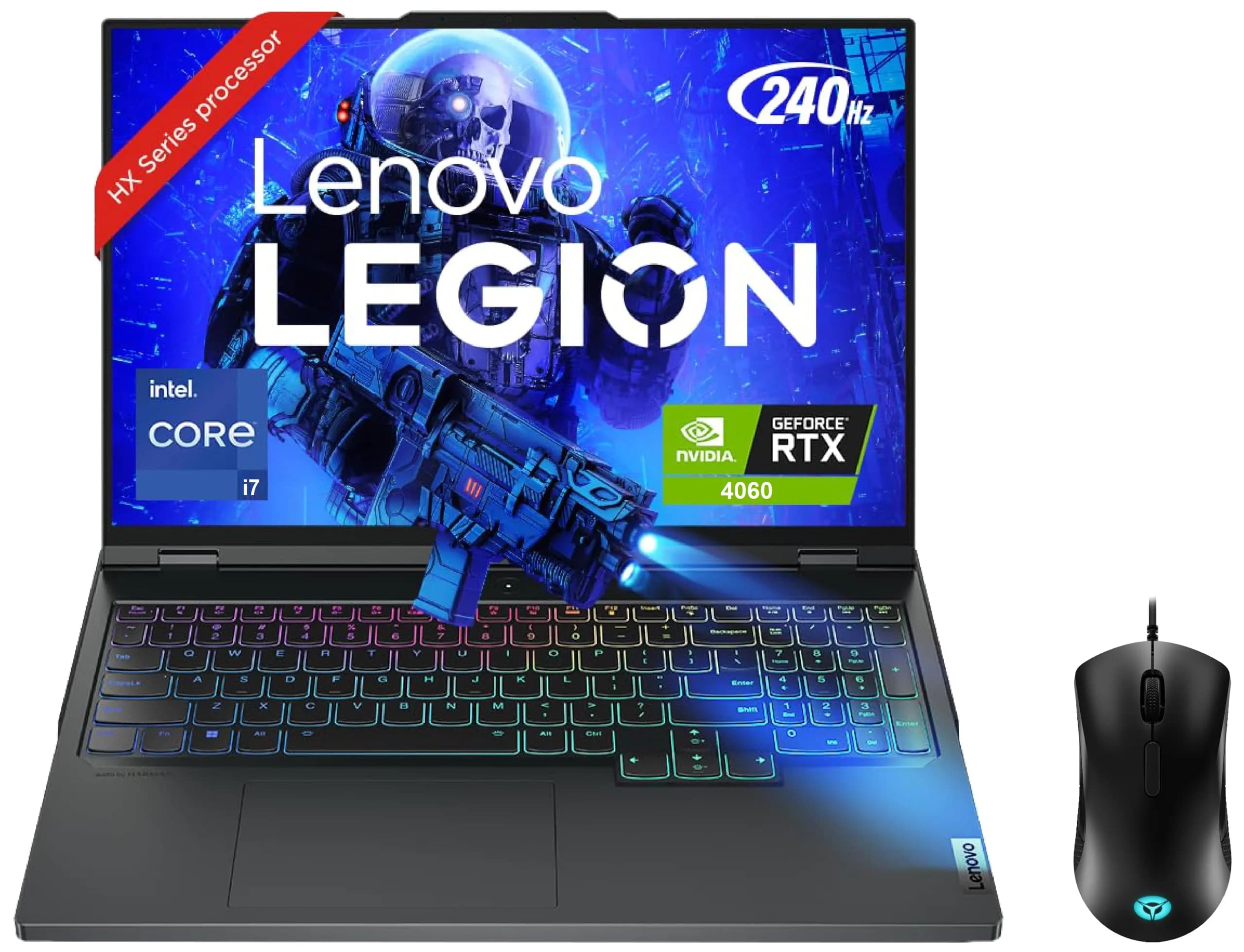 Lenovo Legion Pro 5 16IRX9 Core i7-14650HX | RAM 16GB DDR5| 1TB SSD NVMe | RTX 4060 8GB | LA1 AI Chip | 16″ WQXGA 240Hz IPS