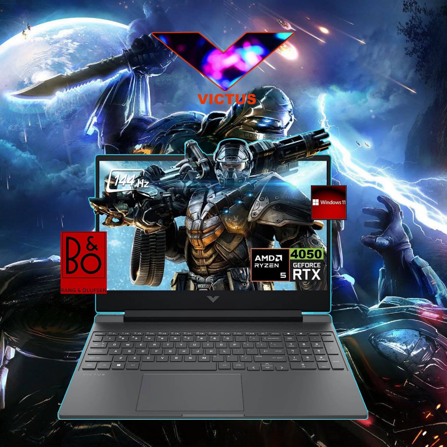 HP Victus 15 Fb2082wm AMD Ryzen 5 8645HS | 8GB DDR5 RAM; 512GB SSD | RTX 4050, 6GB | 15.6 inch FHD IPS Display 144Hz