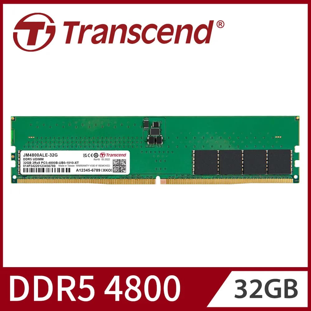 RAM TRANSCEND 32GB 4800 DDR5 DESKTOP