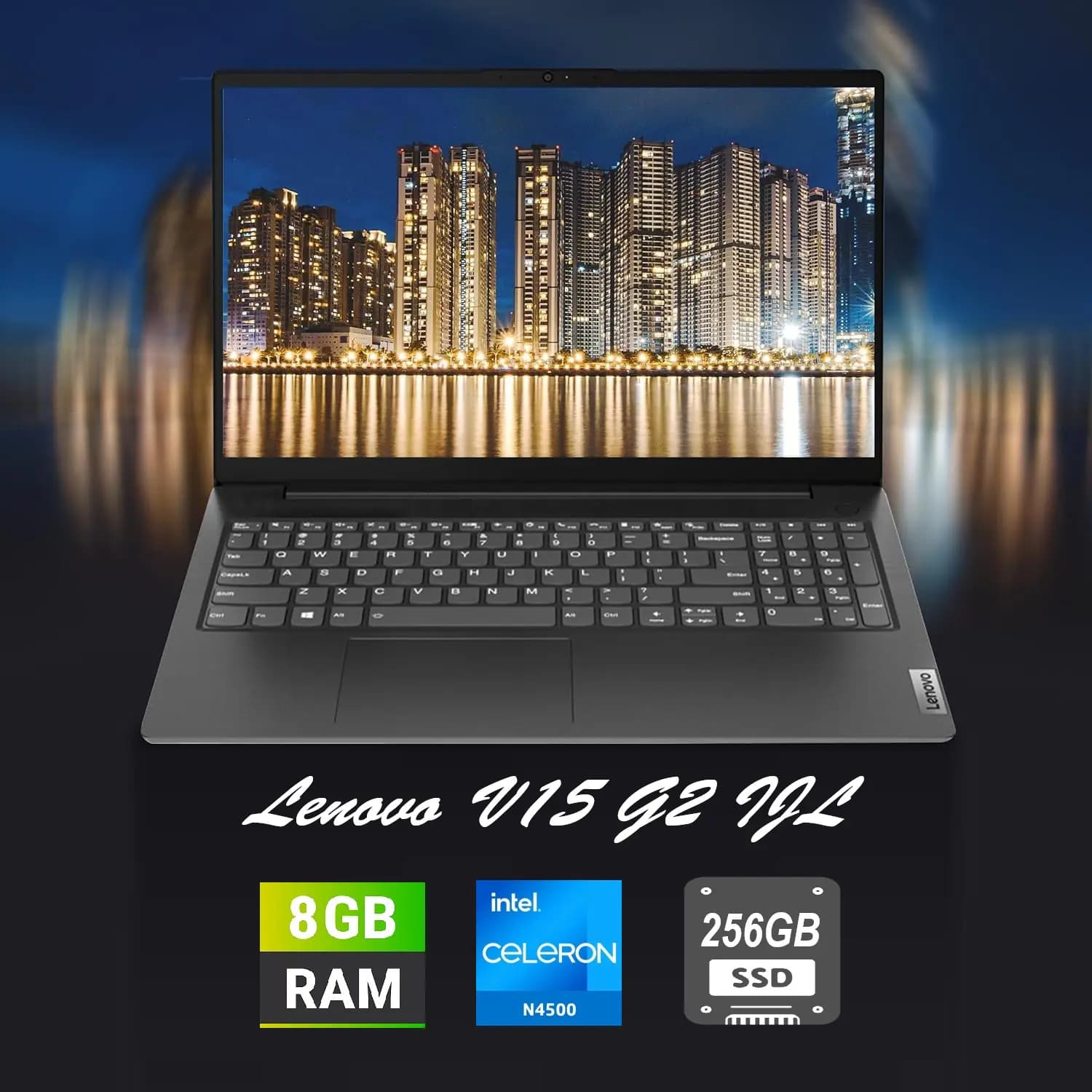 Lenovo V15 G2 IJL Intel Celeron N4500 | 8GB DDR4 RAM; 256GB SSD NVMe | Intel UHD Graphics | 15.6″ FHD TN Display | DOS