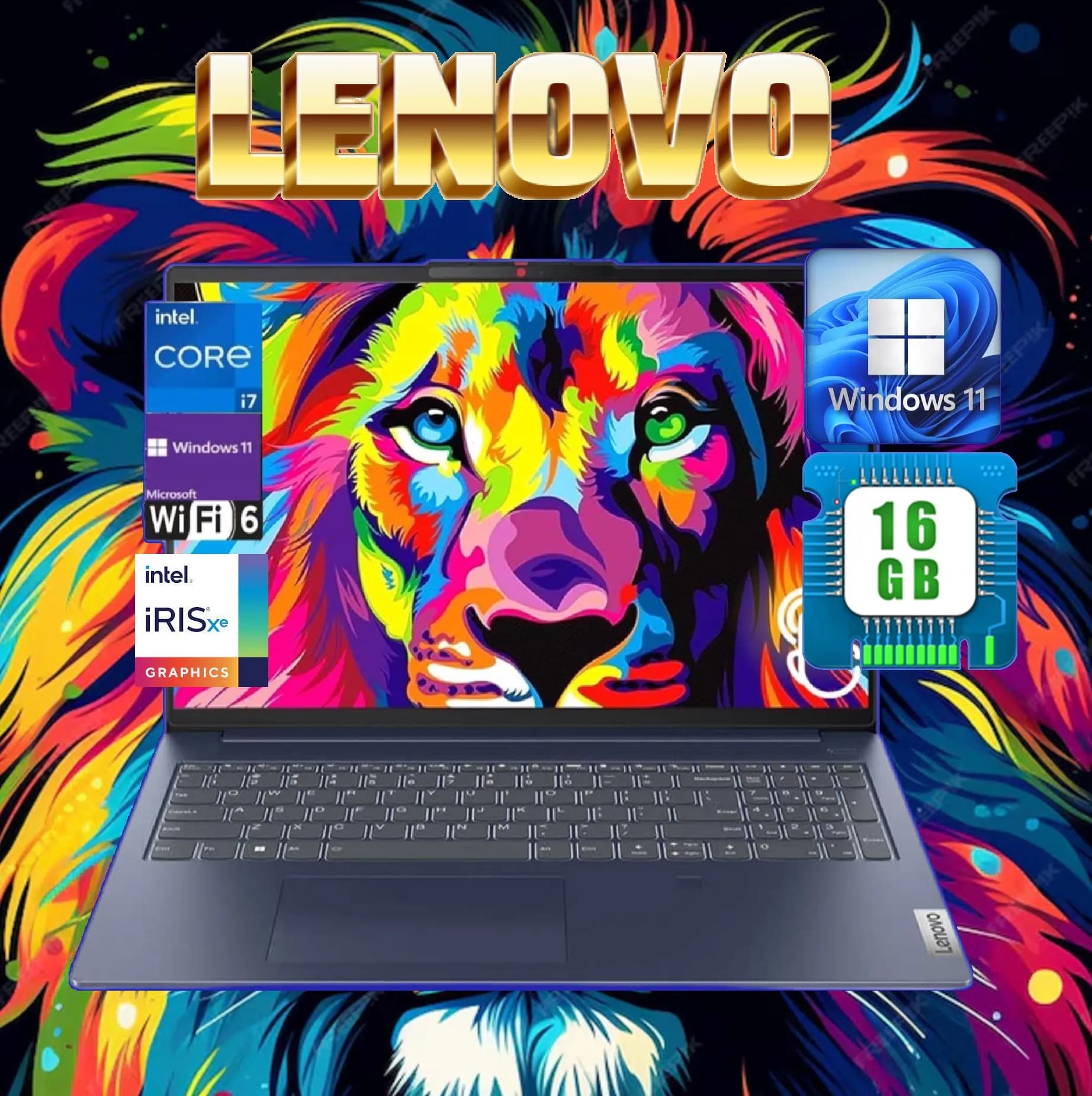 LENOVO IdeaPad Slim 5 16IRL8 | Intel Core i7-1355U | 16GB DDR5 RAM; 512GB SSD | Intel Iris Xe Graphics