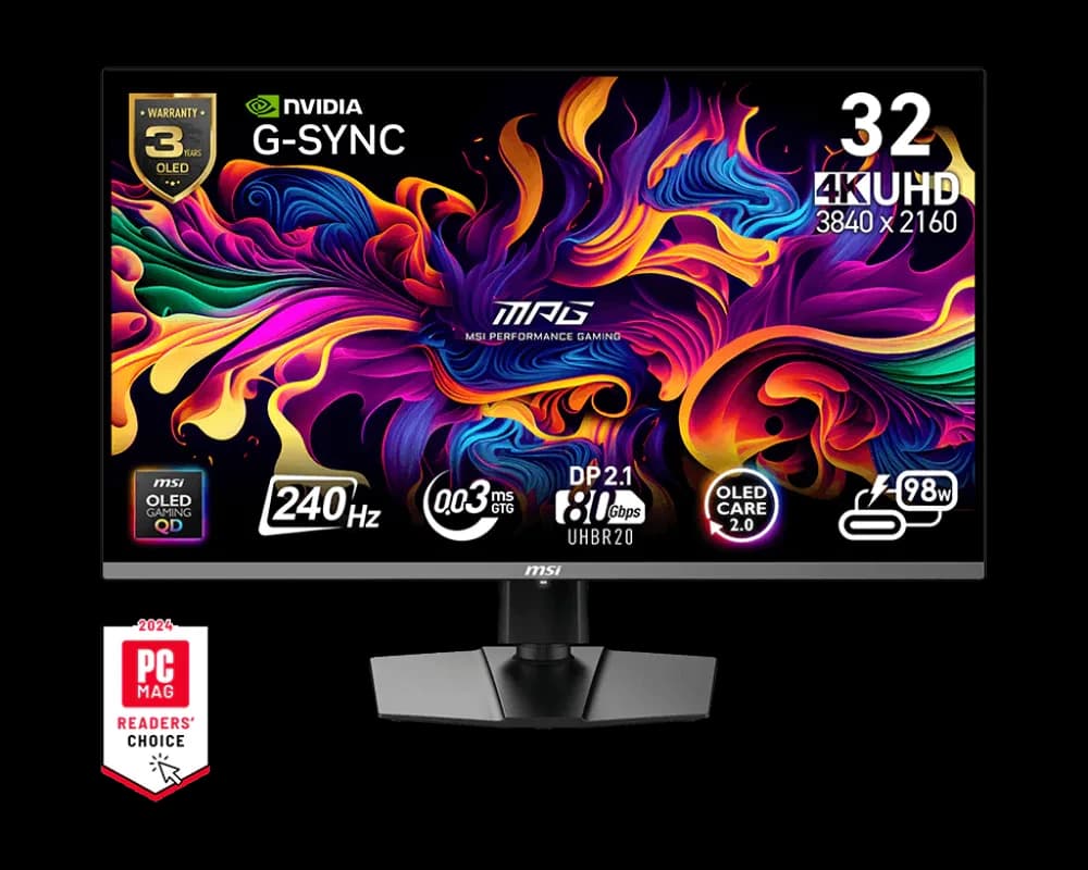 Msi Mpg Qd Oled 32 4k 240hz 0 03ms Gaming Monitor 322urx
