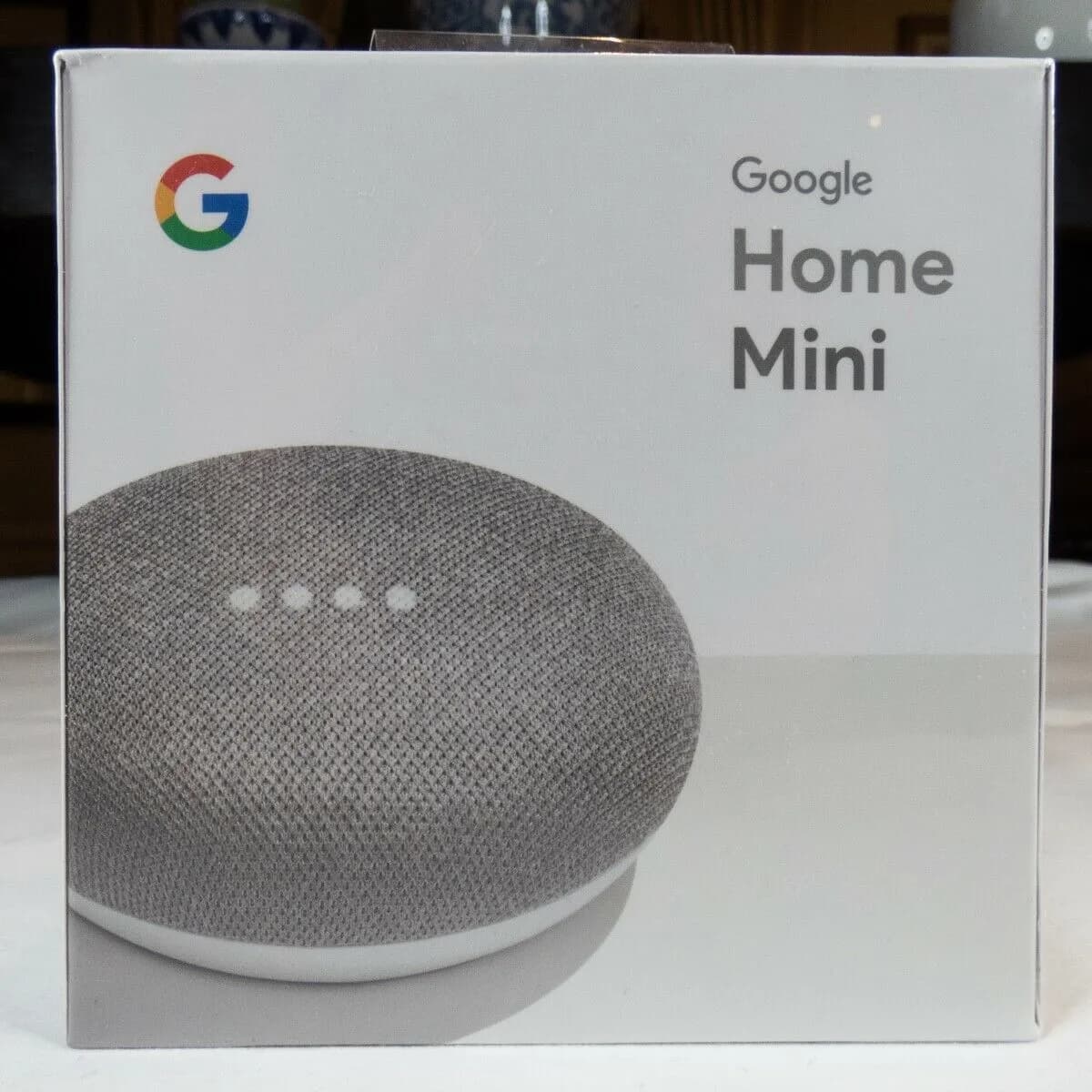 Google Home Mini Smart Small Speaker โ Chalk Grey GA00210-US