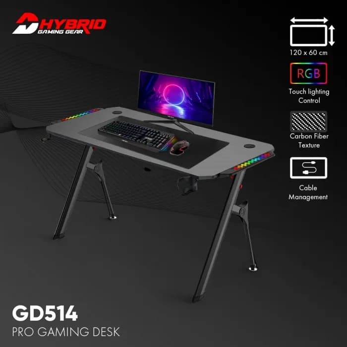 FANTECH DHYBRID GD514 RGB LED GAMING DESK