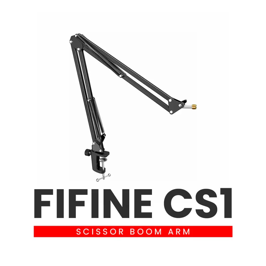 FIFINE CS1 Scissor Boom Arm Mic Stand