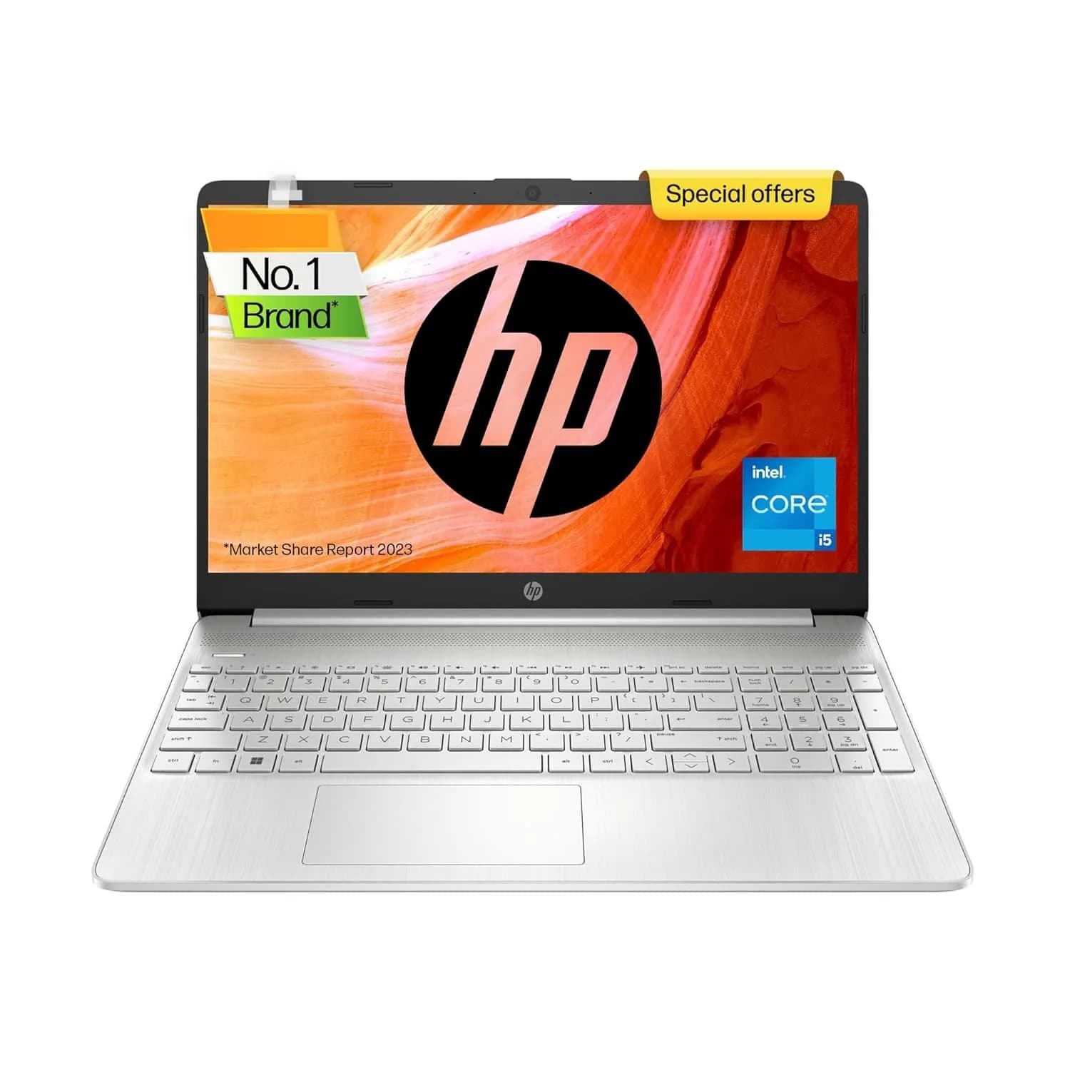 HP Laptop 15S-FQ5014NY, 12th Gen Intel CoreI5-1235U, 15.6″ FHD, 8GB RAM DDR4, 512GB SSD, Intel Iris Xe Graphics, Backlit KB