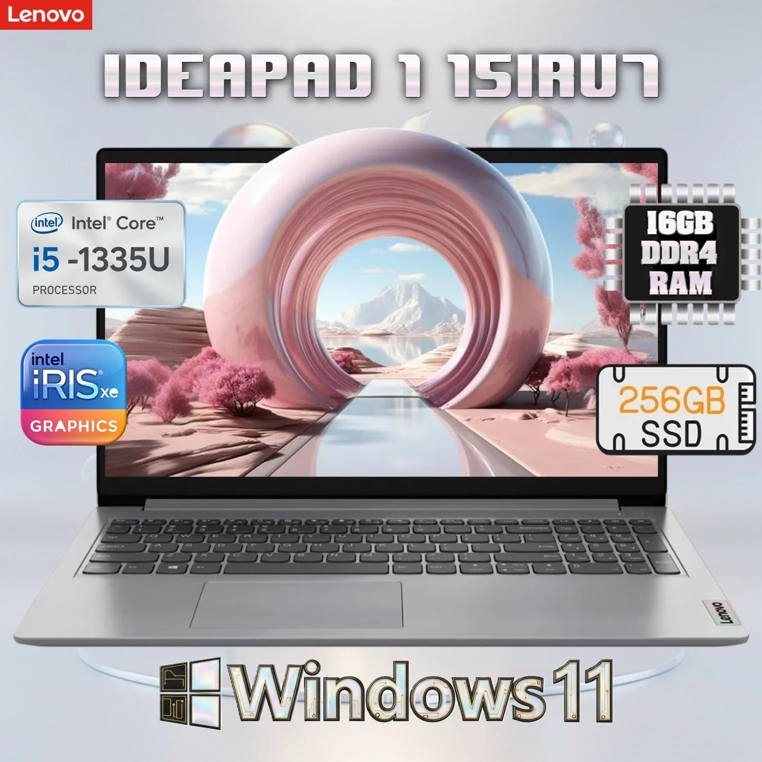 Lenovo IdeaPad 1 15IRU7 Intel Core i5-1335U | 16GB DDR4 RAM; 256GB NVMe SSD | Intel Iris Xe Graphics | 15.6-inch FHD TN Display