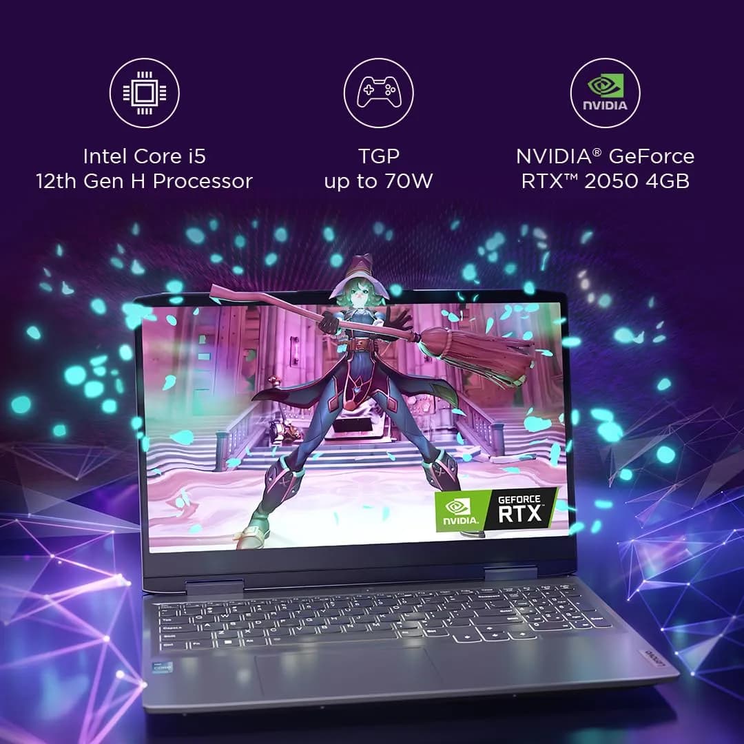 Lenovo LOQ 15IRH8 82XV00UEAK Intel Core i5-12450H (8GB DDR5 / 512GB SSD / DOS / NVIDIA RTX 2050 4GB Graphics ) 15.6โณ FHD IPS...