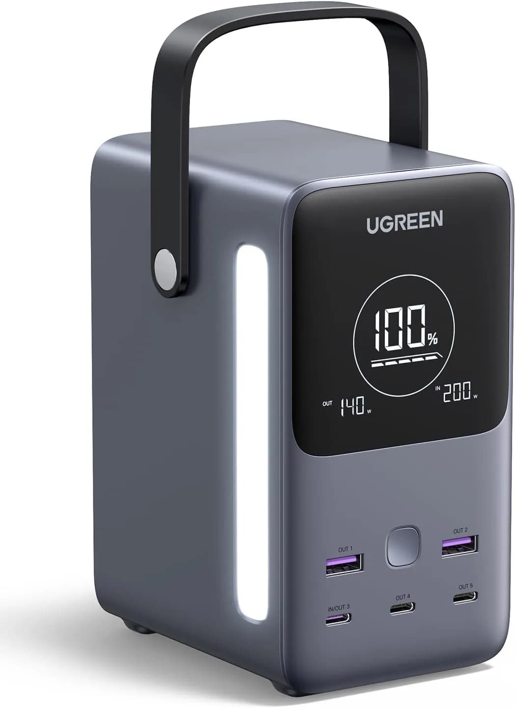 UGREEN 300W 48,000mAh Portable Power Bank With LiFePO4 Battery, 140W PD3.1 USB-C Fast Charging, 5 Ports (3C2A)