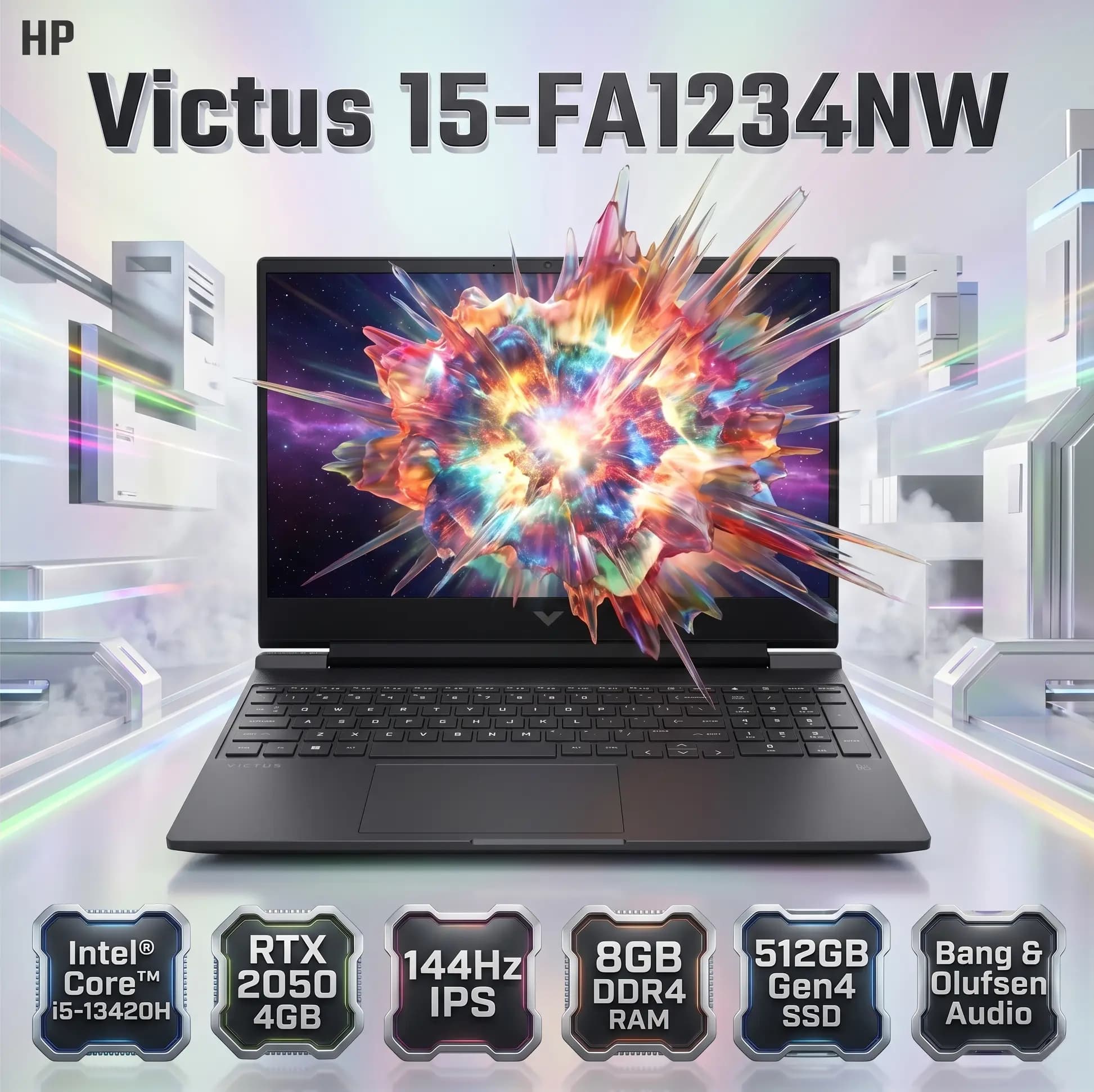 Victus by HP Intel Core i5-13420H | 8GB DDR4 RAM, 512GB NVMe SSD | RTX 2050, 4GB | 15.6-inch FHD 144 Hz IPS Display