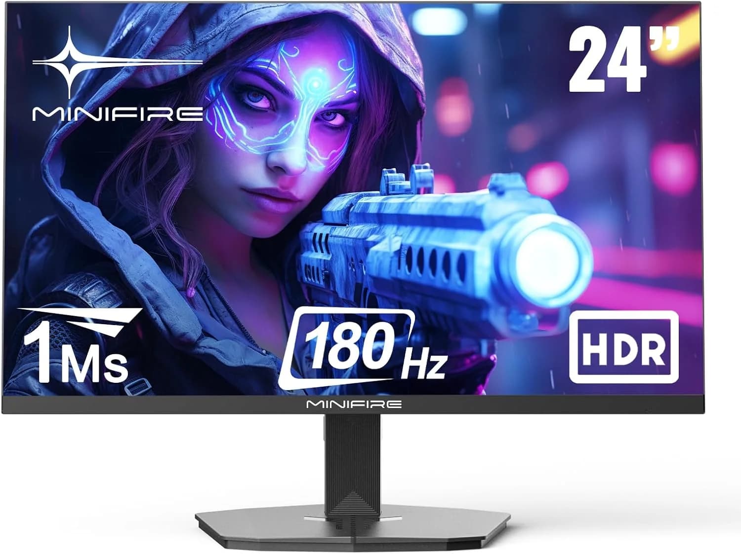 Brand New Gaming Monitor MINIFIRE 24 inch FHD IPS 180HZ DP HDMI MFG24F4