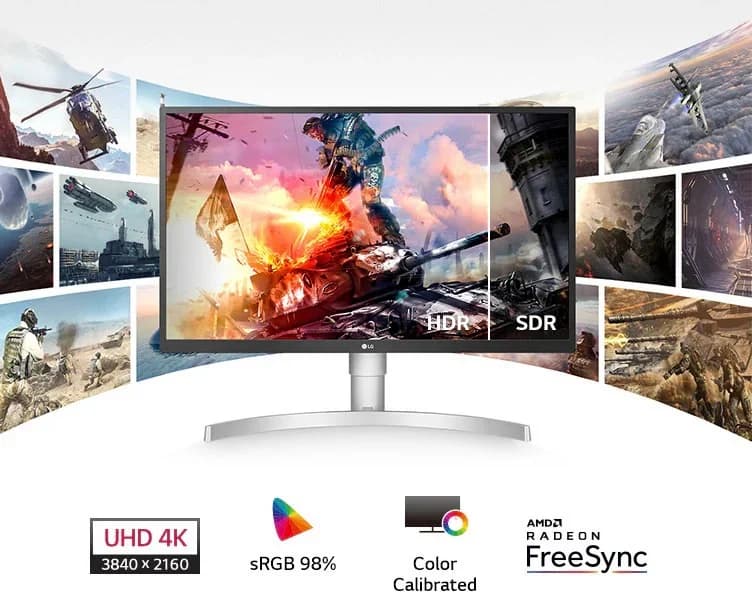 LG 27UP550N-W 4K UHD IPS Monitor USB-C 27"