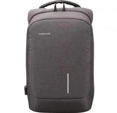 Kingsons Backpack With Lock Password 15.6" Dark Gray | KS3149W