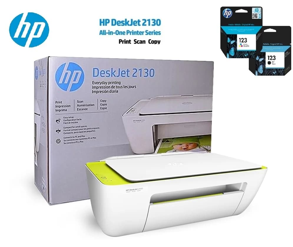 Hp Printer 2130 Deskjet 3 in 1 Printer Inkjet Color