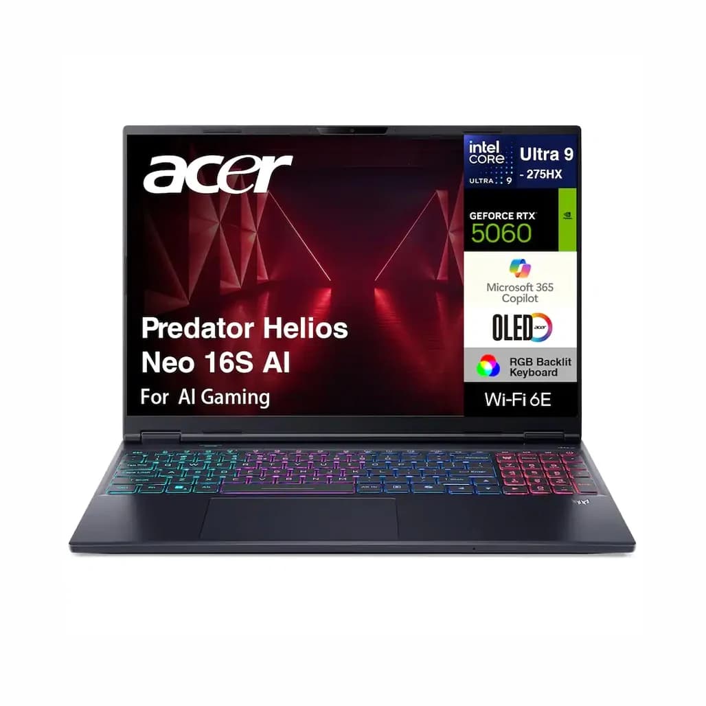 Acer PREDATOR HELIOS NEO 16S GAMING - NH.U0MAA.001 PHN16S-71-91AW - Core™ Ultra 9 275HX - NVIDIA® RTX™ 5060 8GB | Core Ultra 9 275HX | RTX 5060 8GB | 16"