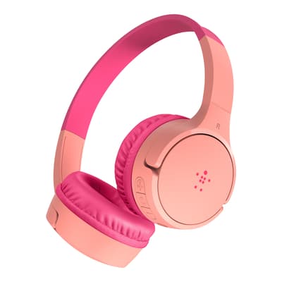 BELKIN SOUNDFORM MINI PINK WIRELESS HEADPHONES