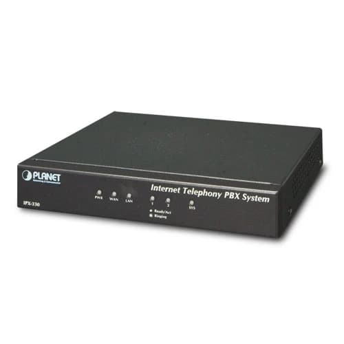 Planet Internet Telephony PBX System 30 users, 2 FXO ports | IPX-330