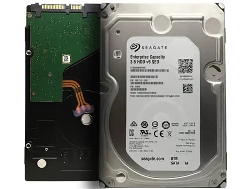 Seagate Enterprise Capacity 3.5″ HDD 8TB 7200RPM SATA 6Gb/s 256MB Cache | CMR | SED Secure | 24×7 | ST8000NM0105