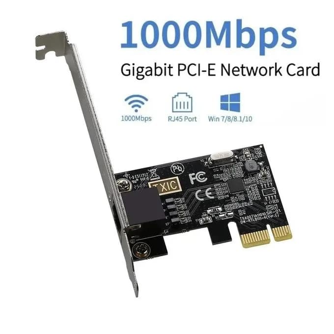 1000Mbps Network Adapter PCIE To RJ45 Network Card 1000Mbps RJ45 PCI Express Converter LAN Ethernet Gigabit Adapter For Desktop