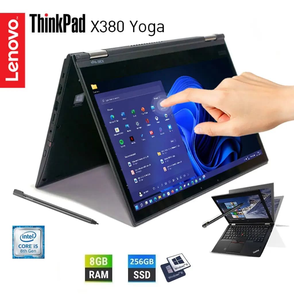 Lenovo ThinkPad Yoga X380 Intel Core i5-8350U | 8GB DDR4 RAM; 256GB SSD NVME | TouchScreen 13.3 inch FHD LED | Windows 10 Pro
