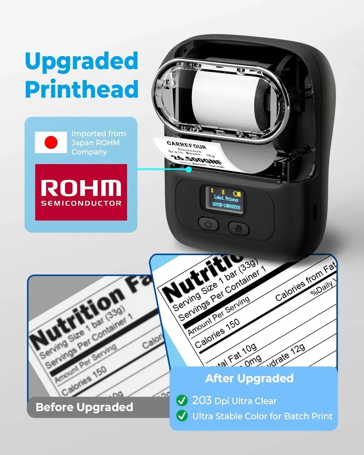 Mini Smart Label Printer M110 – Bluetooth Thermal Barcode Printer